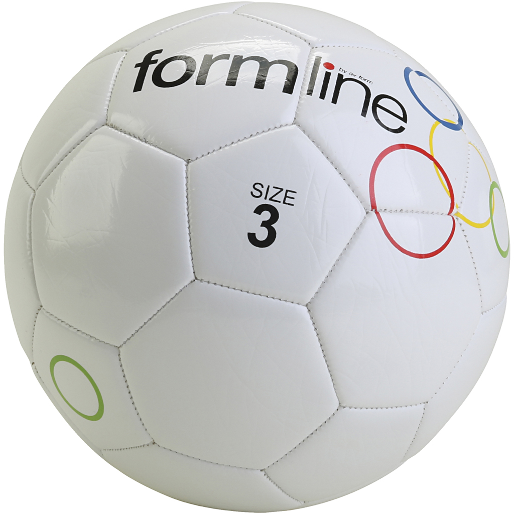 Skolegårdsfodbold, nr. 3, hvid, 1 stk.