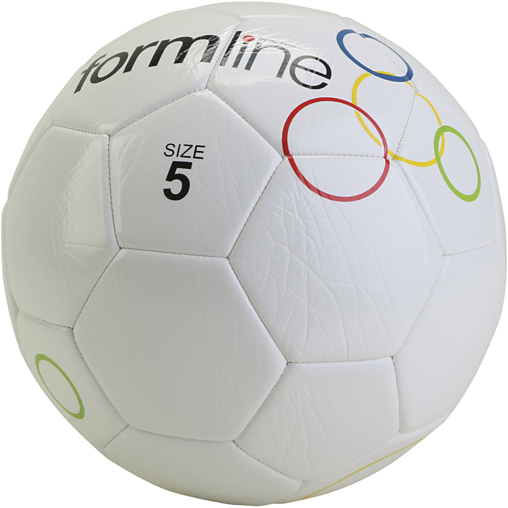 Skolegårdsfodbold, nr. 5, hvid, 1 stk.