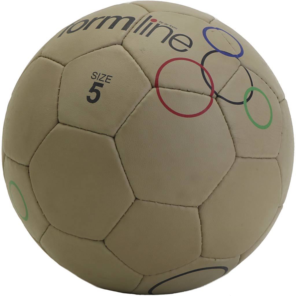 Skolegårdsfodbold, nr. 5, brun, 10 stk./ 1 pk.