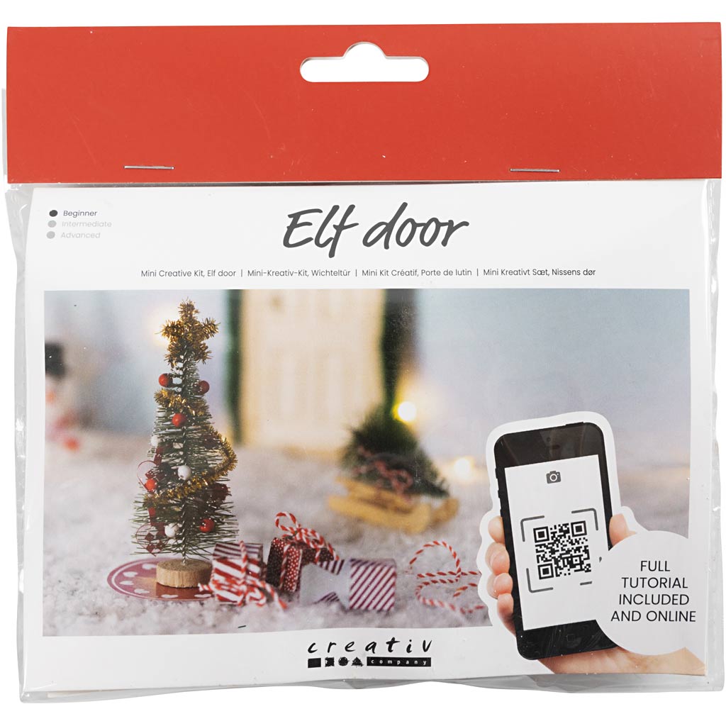 Creatieve miniset, kabouterdeur, Kerstboom, 1 doos