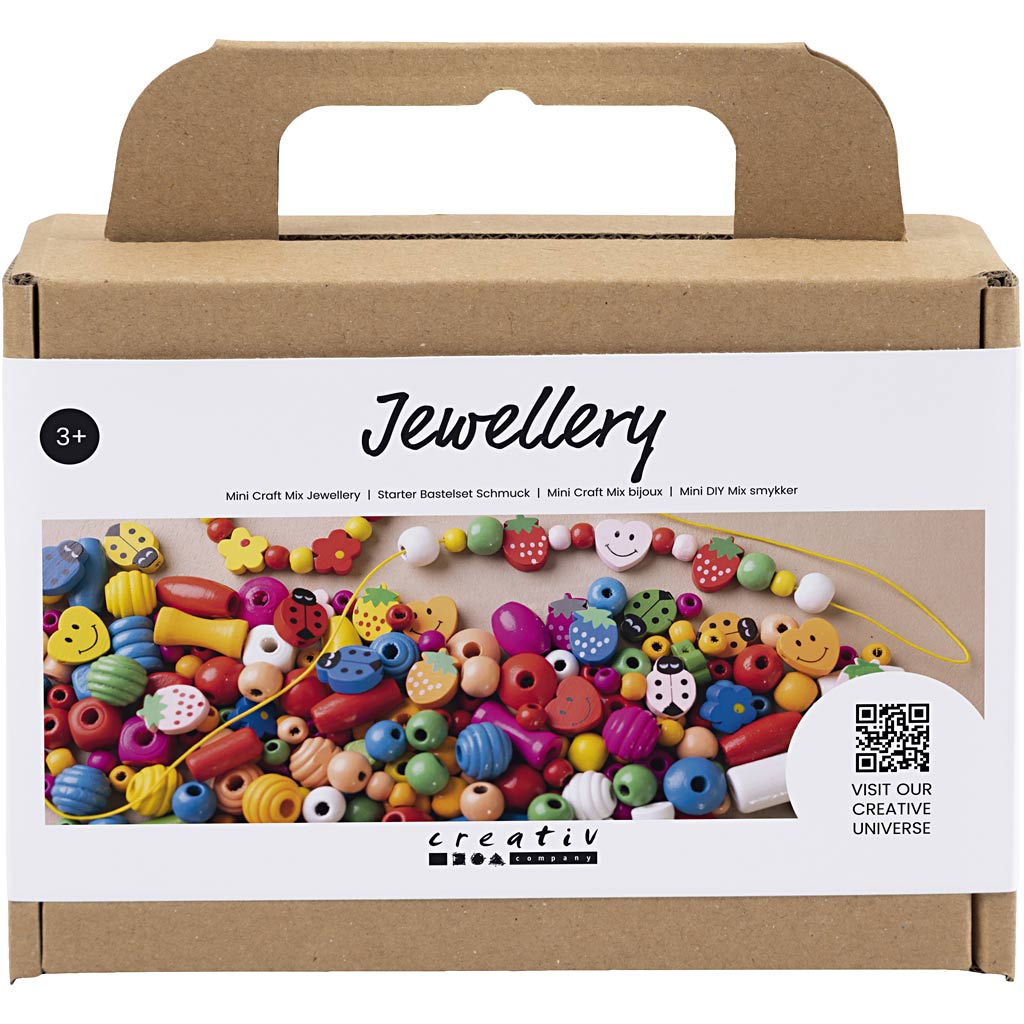 Mini Creatieve Box Sieraden, vrolijke kleuren, 1 doos