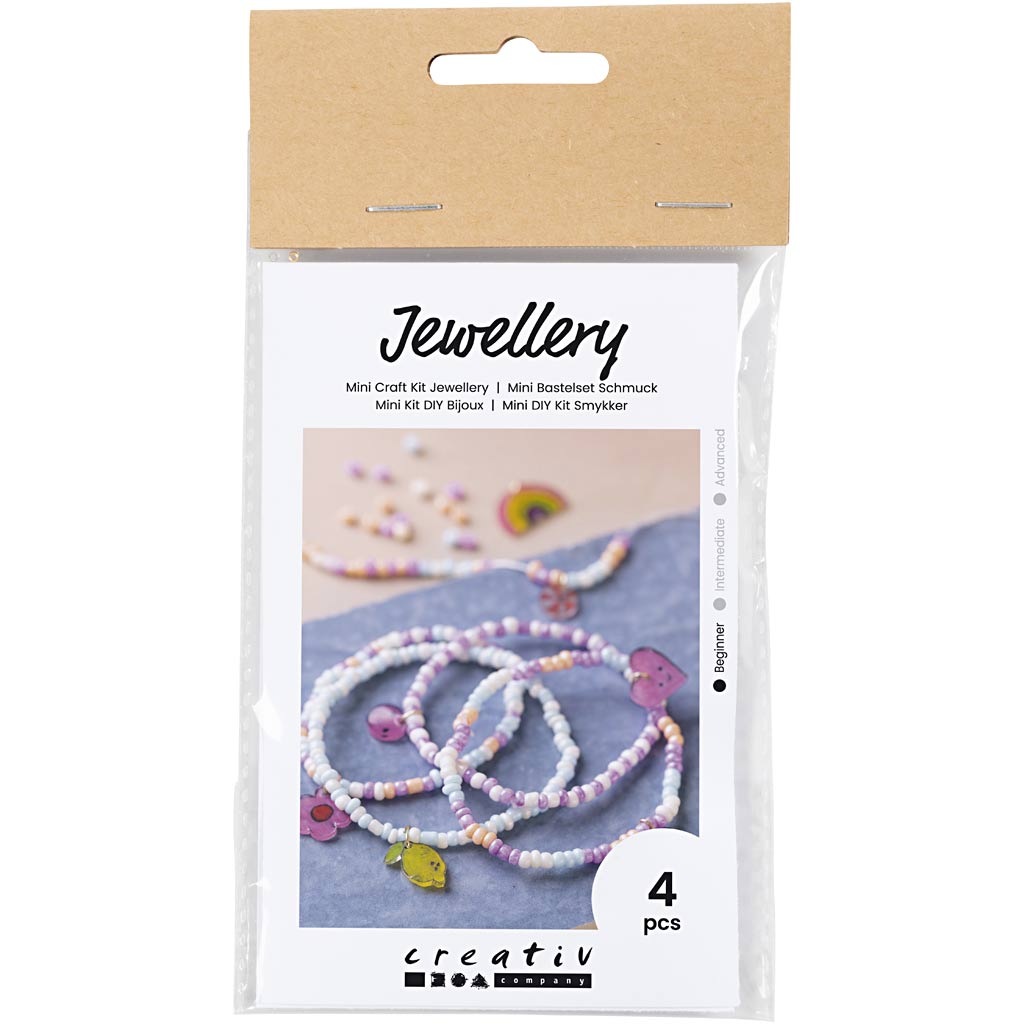 Mini Hobbyset Sieraden, Krimpfolie armbanden, 1 doos