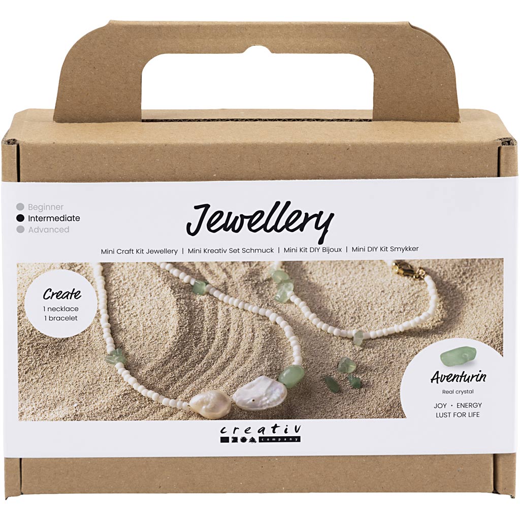 Creative Company Https://www.cchobby.nl/mini-hobbyset-sieraden-aventurijn-ketting-en-armband-1-doos