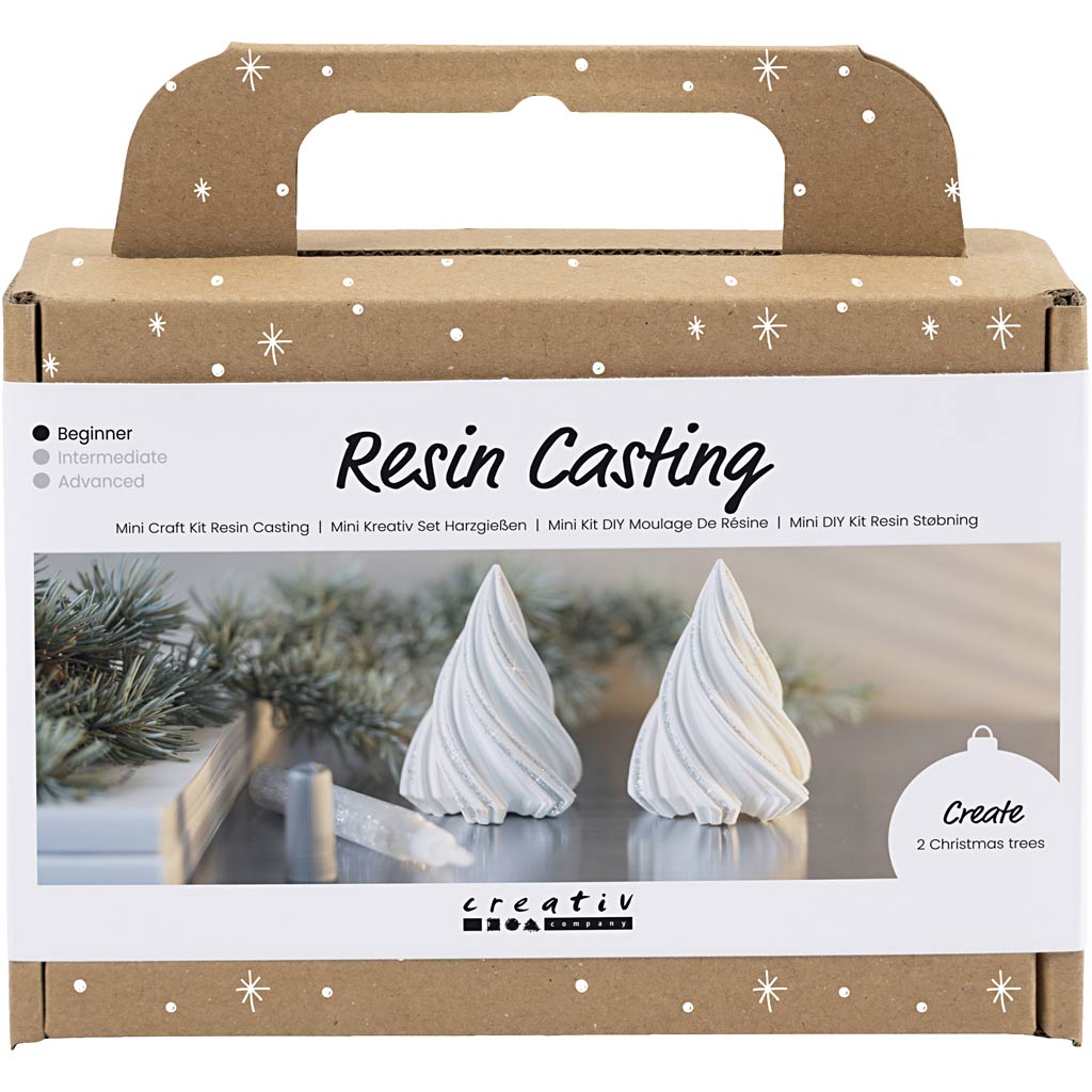 Creativ Company Https://www.cchobby.nl/mini-hobbyset-hars-gieten-kerstbomen-wit-1-doos