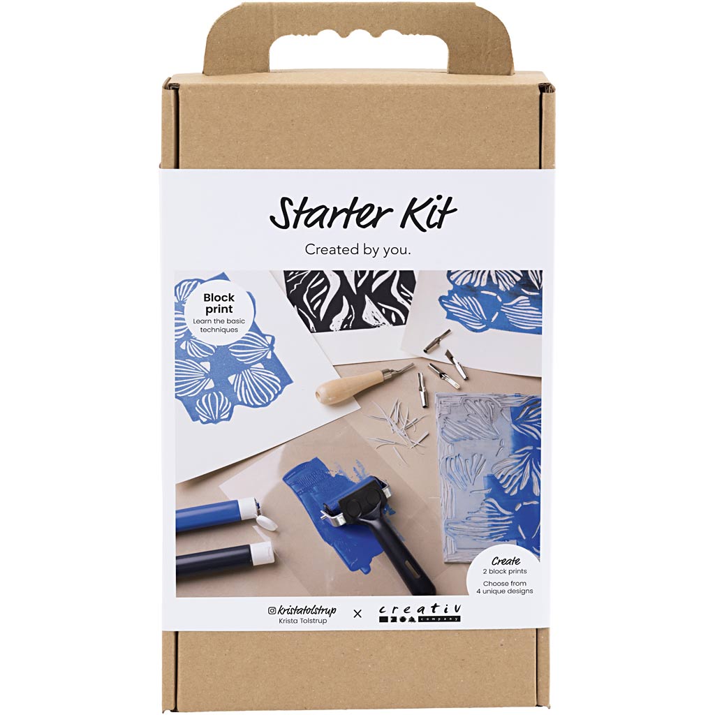 Creativ Company Https://www.cchobby.nl/starter-hobbyset-blokdrukken-1-doos