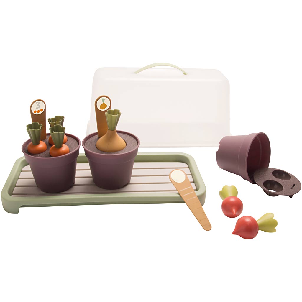 Green Garden plantesæt, ass. farver, 18 dele/ 1 sæt, 18 dele