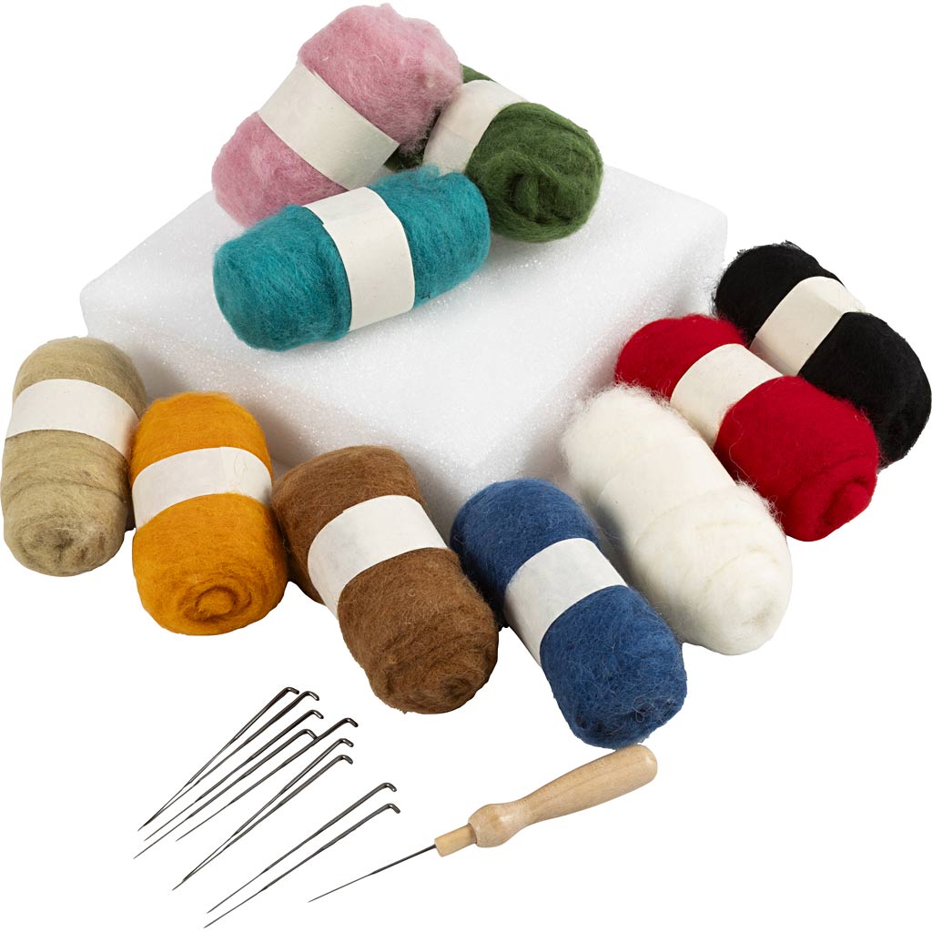 EasyKit Https://www.cchobby.nl/groepsset-naaldvilten-diverse-kleuren-1-set
